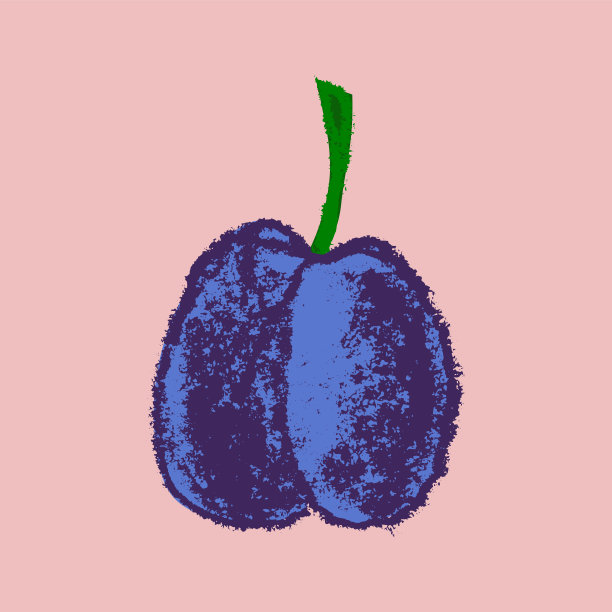 矢量修剪图标已隔离。手绘梅花速写。图片下载