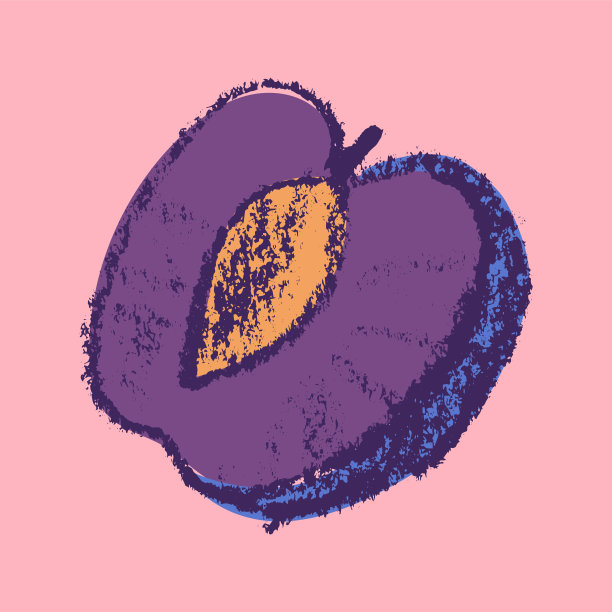 矢量修剪图标已隔离。手绘梅花速写。图片下载