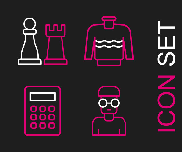 设定线书呆子书呆子计算器毛衣和象棋图片下载