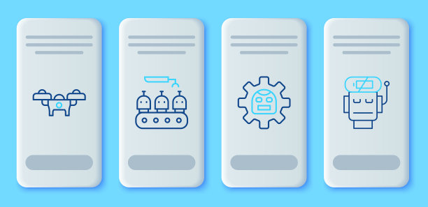 集流水线工业生产机器人机器人图片下载