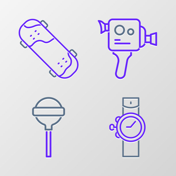 设线腕表棒棒糖复古影院图片下载