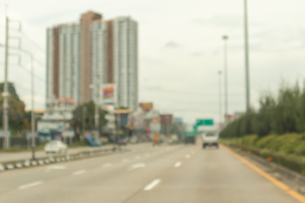 抽象的街道城市道路模糊的背景图片下载