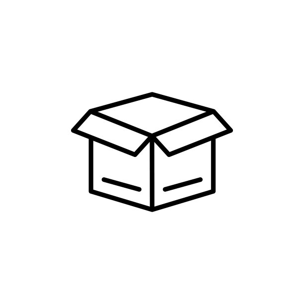 打开框线图标。可编辑的中风。设计模板向量图片下载