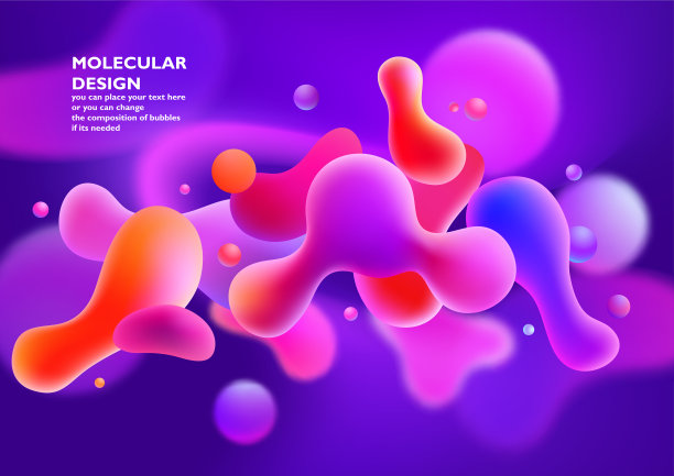 背景与抽象彩色气泡图片下载