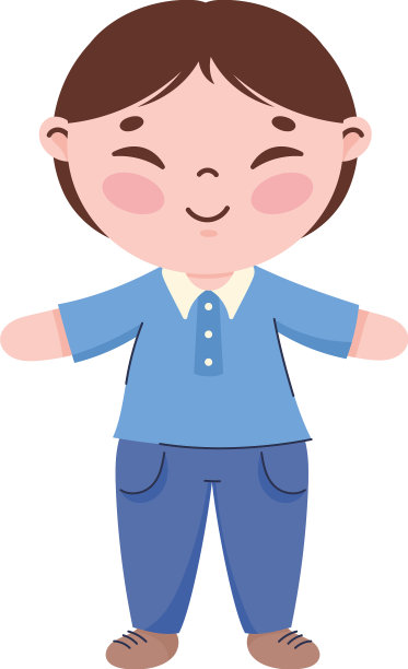 快乐的韩国男人站着图片下载