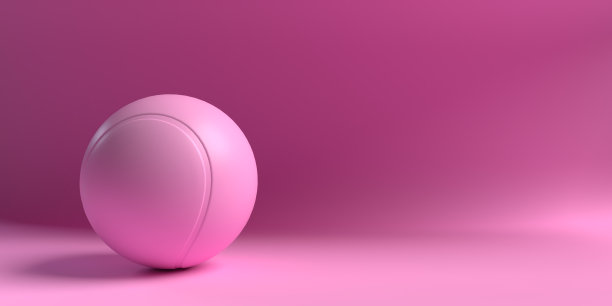 粉色网球背景图片下载