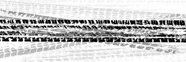 背景与轮胎车轮标记的汽车。矢量图图片下载