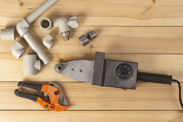 丙烯管焊接。俯视图图片下载