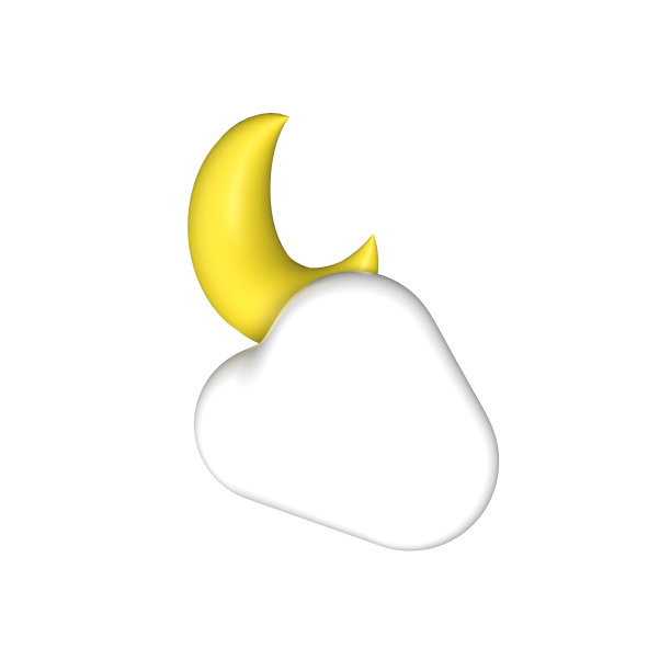 3D渲染云夜天气图片下载