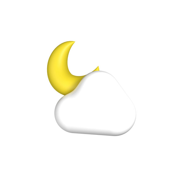 3D渲染云夜天气图片下载