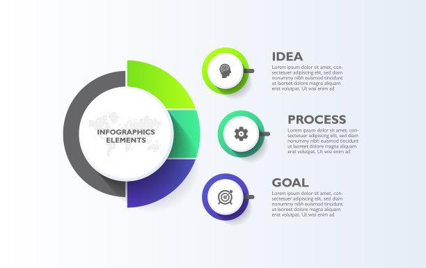 循环步骤信息图模板设计图片下载
