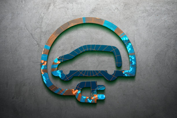 电动汽车充电站3d图片下载