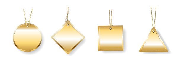 促销销售标签集合黄金设计图片下载