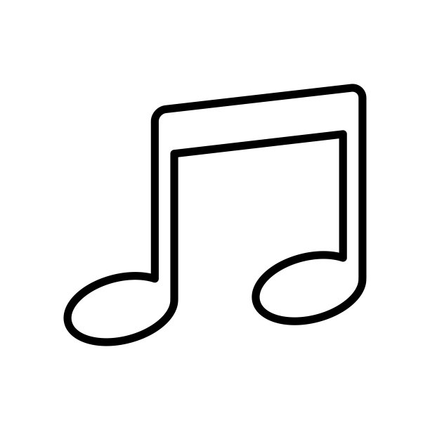 音乐音符插图在时髦的平面设计图片下载