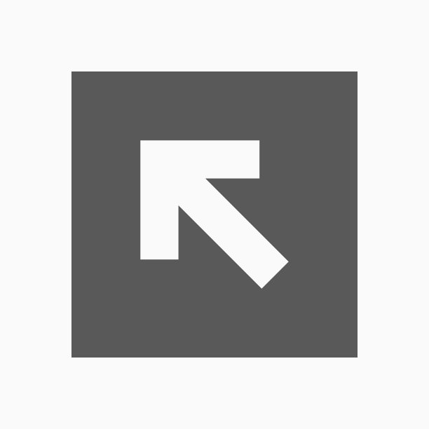 左向上的箭头图标，箭头矢量图片下载