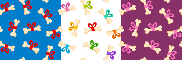 狗骨与弓无缝模式图片下载