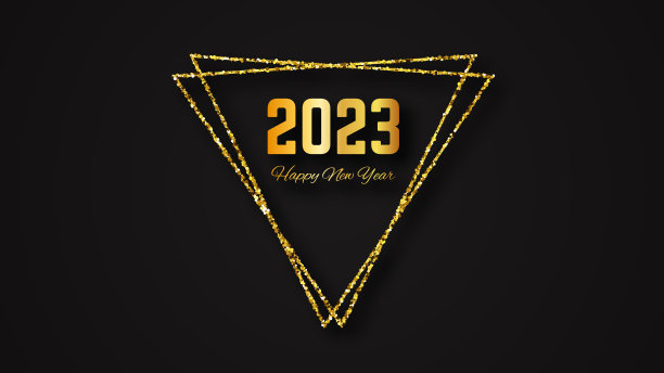 2023拜年金背景图片下载