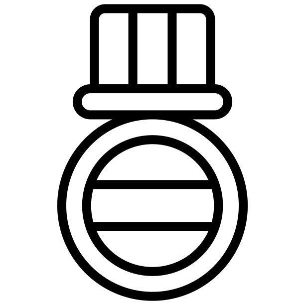 印度奖章线性图标图片下载