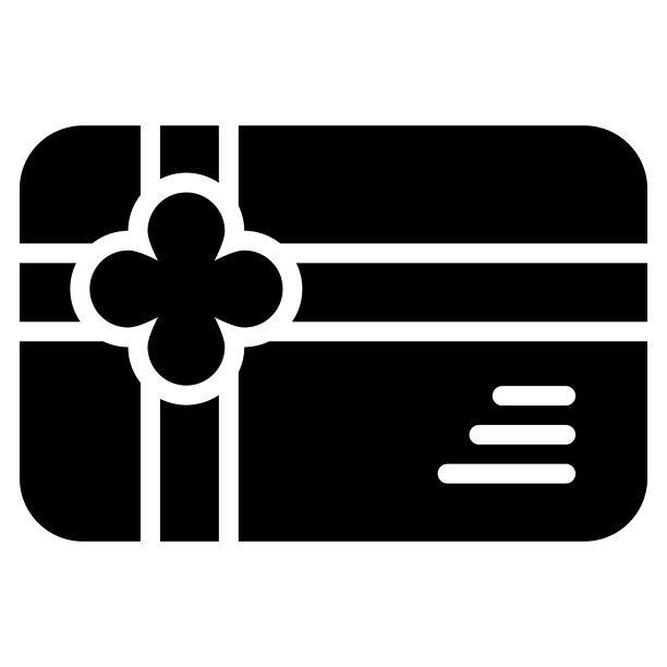 礼品卡。黑色星期五字形商店或市场购物商业，商店销售图标设计。图片下载