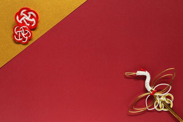 用水月鹤和水月梅花的新年画像。图片下载