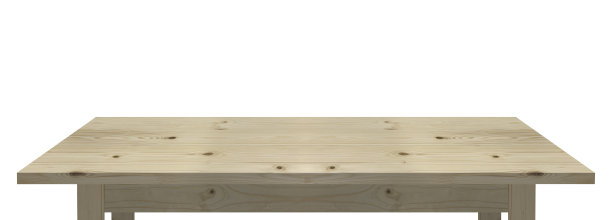 用白底老松木制成的空桌子，用于蒙太奇产品展示，带有裁剪路径图片下载