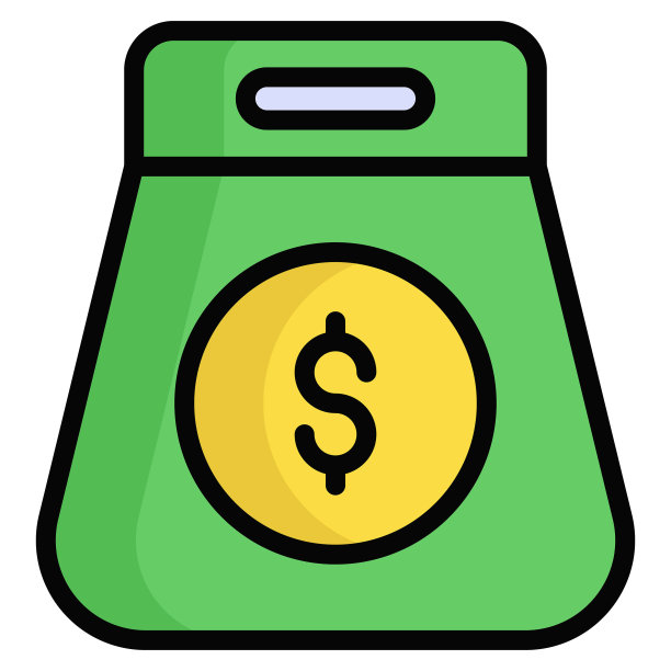 购物袋填充线风格，黑色星期五购物，促销图标设计。图片下载