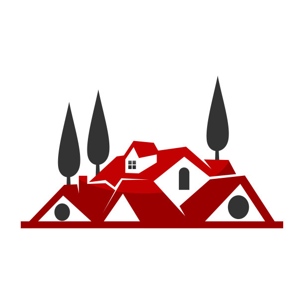 房地产屋顶住宅标志图片下载