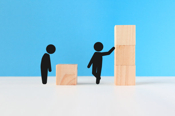 富人和穷人的象形图。图片下载