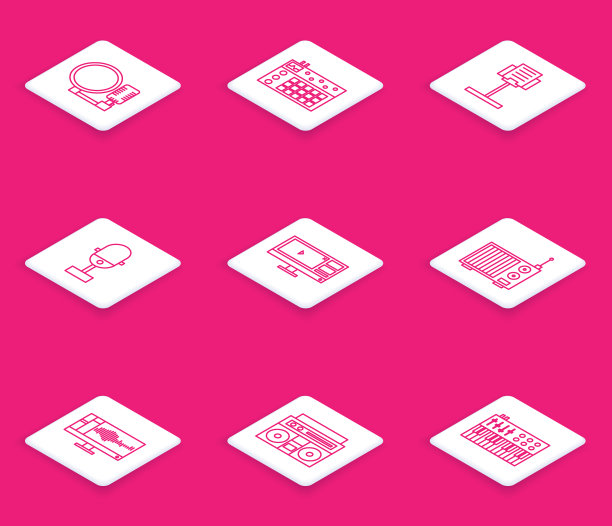 设置线麦克风鼓机音乐架图片下载