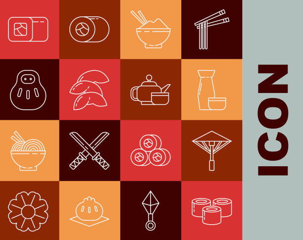 套线寿司日本伞从太阳图片下载