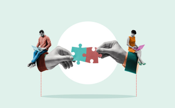 商业团队合作的隐喻。图片下载