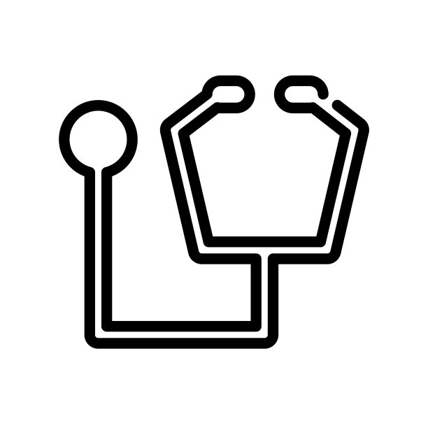 听诊器图标模板设计图片下载
