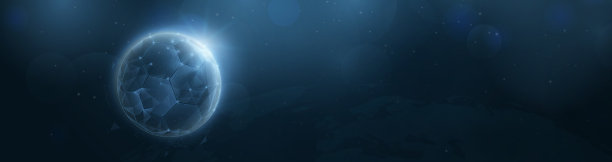 地球上的足球是由直线、三角形、低多边形和粒子样式设计而成。矢量图图片下载