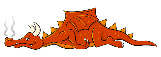 睡觉卡通龙图片下载