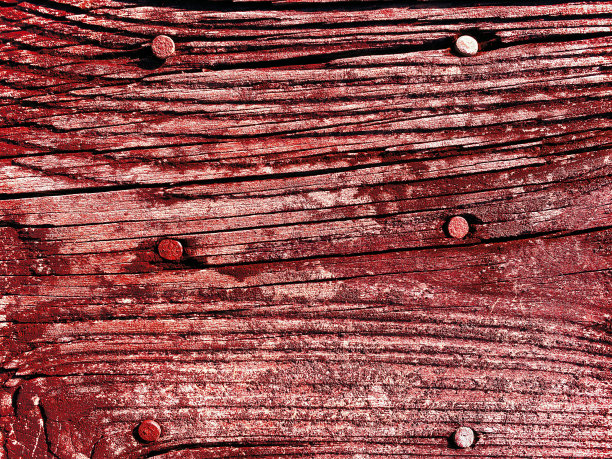 复古红漆木墙农场农场谷仓门生锈的钉子特写木纹边境马马厩板背景农场牧场工业背景图片下载