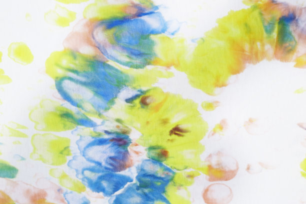 鲜艳的色彩抽象手绘扎染质感图片下载