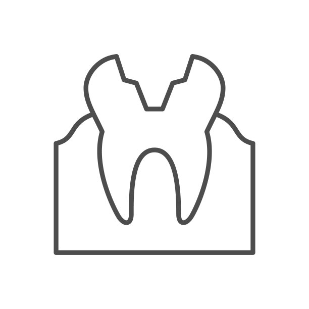 齿槽线轮廓图标图片下载