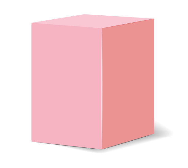 白色背景下的盒子特写镜头图片下载