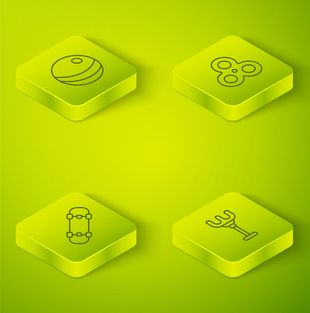 设置等距线指尖陀螺滑板图片下载