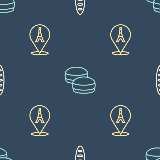 法国法棍面包埃菲尔铁塔和图片下载