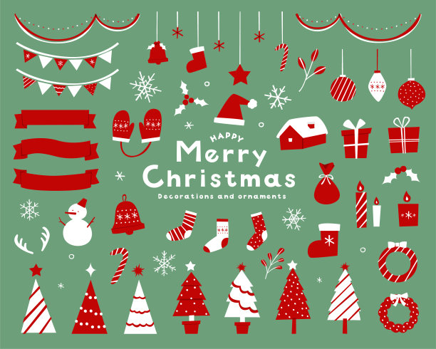 圣诞节可爱插画合集图片下载