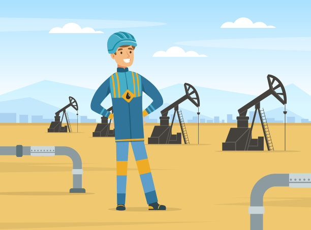 石油或石油工业中具有人的特性图片下载