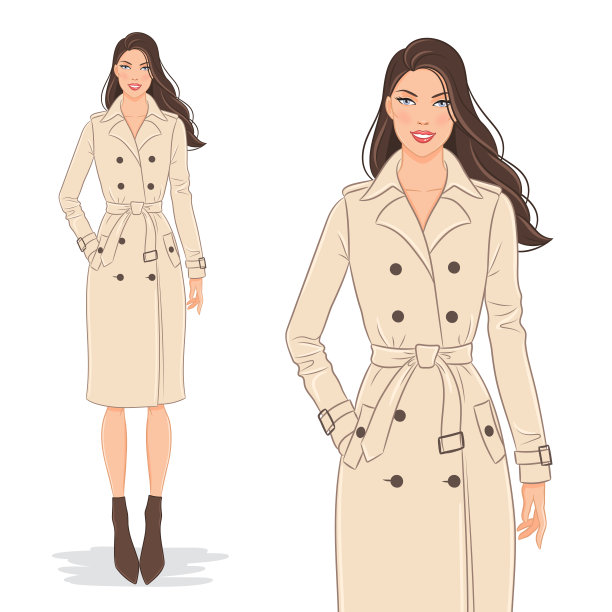 时尚女人,向量图片下载