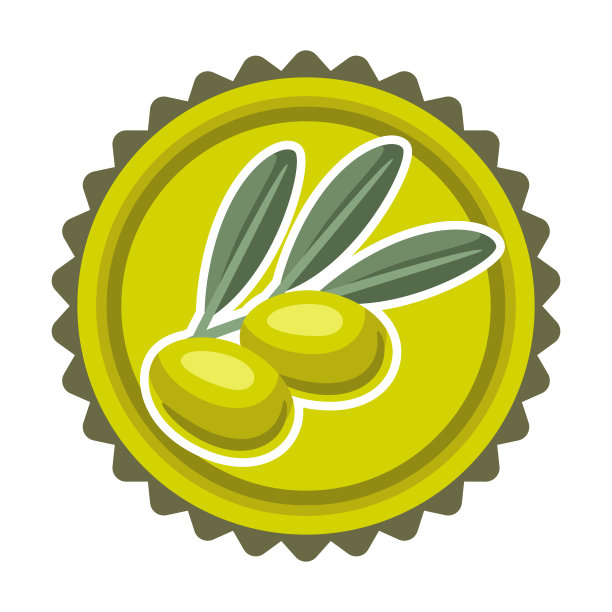 橄榄油标签插图。烹饪和农业的形象。图片下载