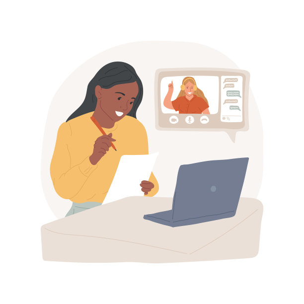 在线视频课程孤立卡通图片下载