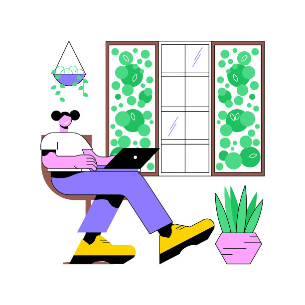 自然办公设计孤立卡通图片下载