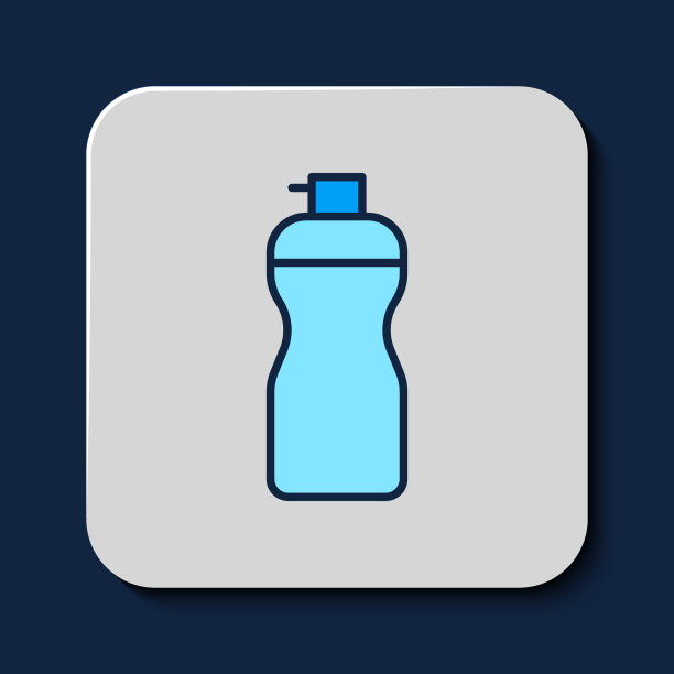 填充轮廓健身摇床图标隔离上图片下载