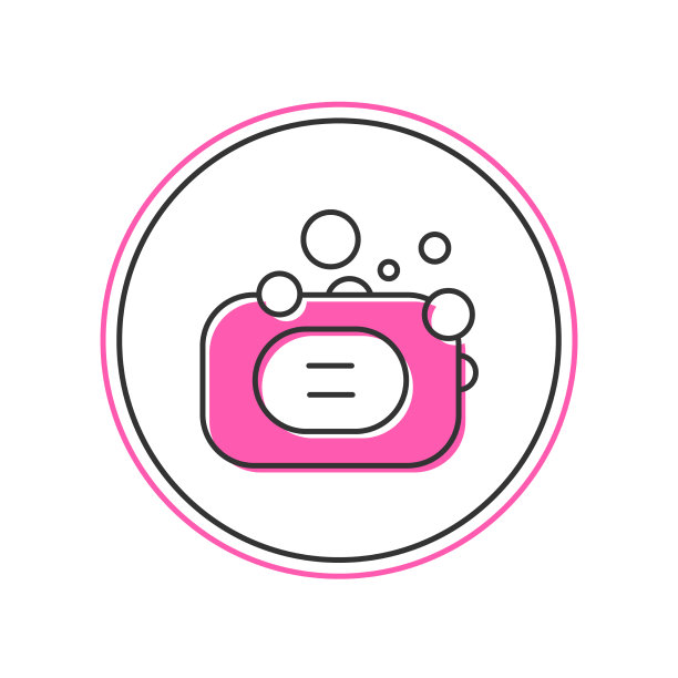 填充轮廓栏肥皂图标隔离在白色图片下载