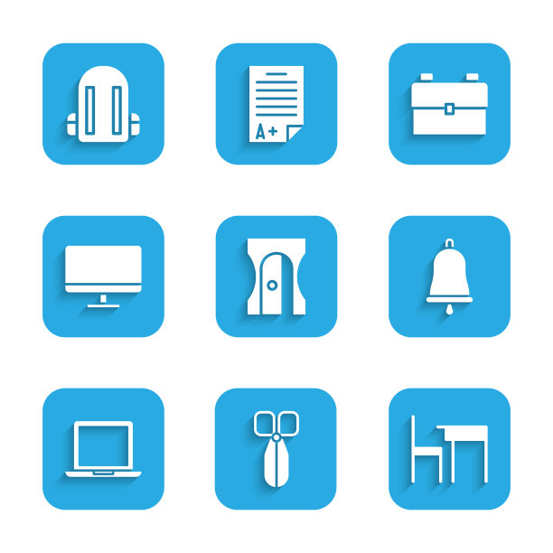 把卷笔刀，剪刀，学校桌子和图片下载