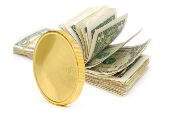 商务货币用金币图片下载